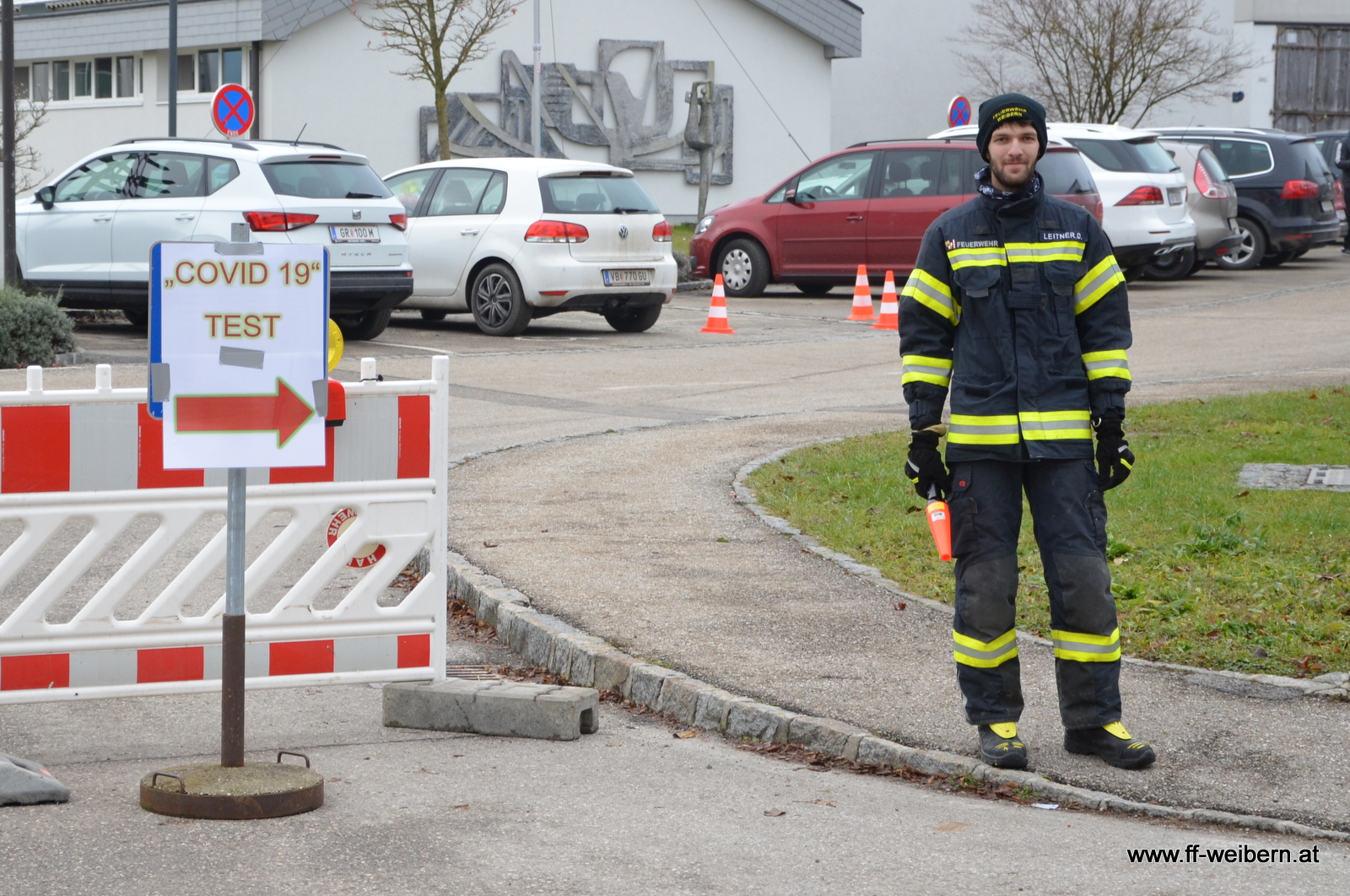 Feuerwehr Weibern bei den Corona-Massentests im Einsatz!